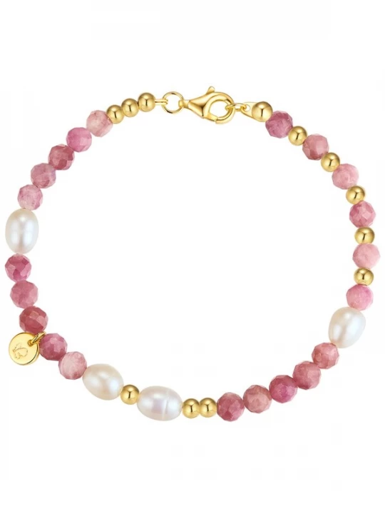Foto van product Glanzstücke München Armband goudgeel / rosa / parelwit