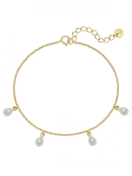 Foto van product Glanzstücke München Armband goudgeel / wit