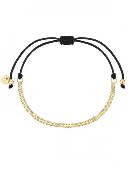 Foto van product Glanzstücke München Armband goudgeel / zwart