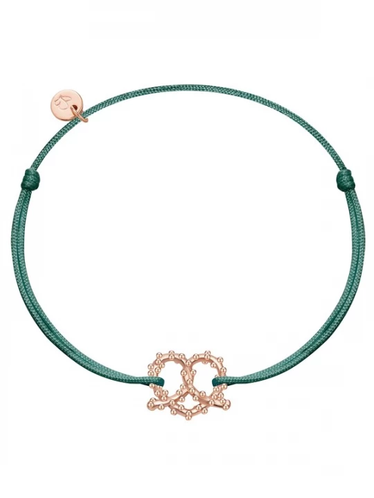 Foto van product Glanzstücke München Armband rose-goud / donkergroen