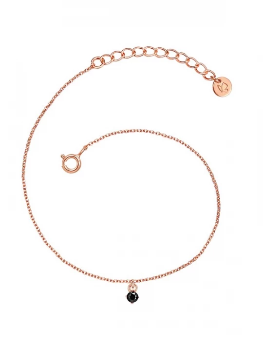 Foto van product Glanzstücke München Armband rose-goud / zwart