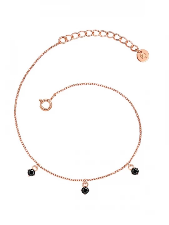 Foto van product Glanzstücke München Armband rose-goud / zwart
