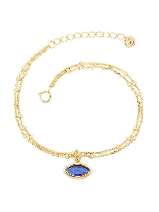 Foto van product Glanzstücke München Armband royal blue / koningsblauw / goud