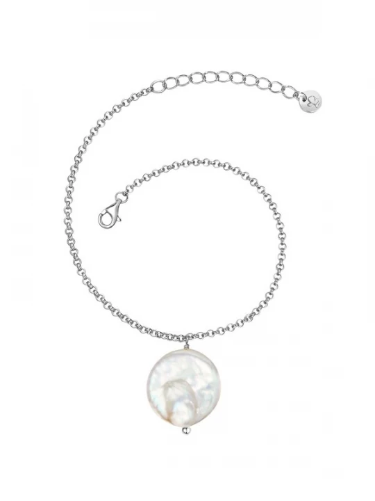 Foto van product Glanzstücke München Armband zilver / parelwit