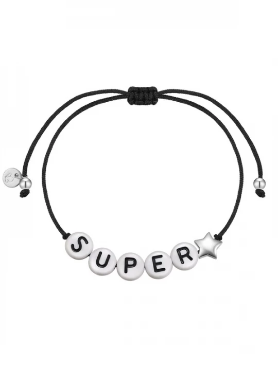 Foto van product Glanzstücke München Armband zwart / zilver / wit