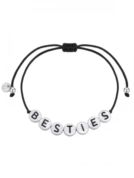 Foto van product Glanzstücke München Armband zwart / zilver / wit