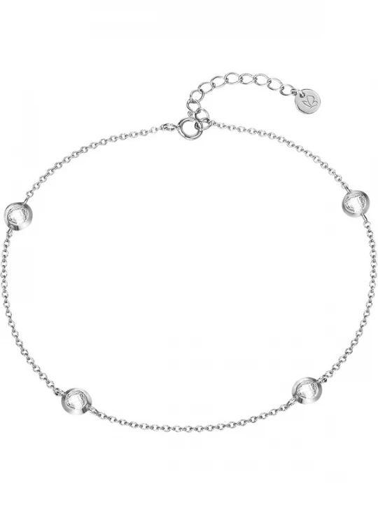 Foto van product Glanzstücke München Voetsieraden zilver / transparant