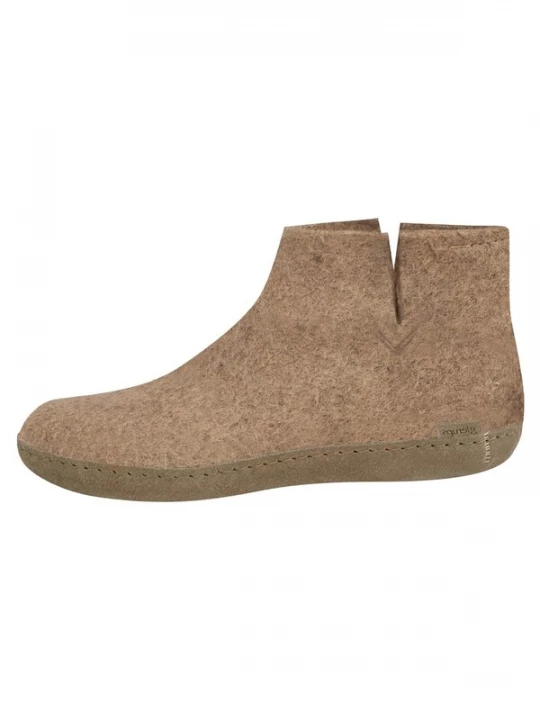 Foto van product Glerups Huisschoenen 'Ledersohle' beige