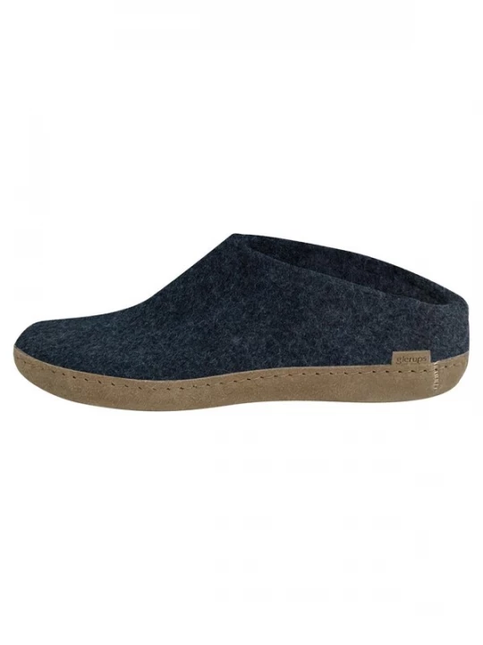 Foto van product Glerups Huisschoenen 'Ledersohle' donkerblauw