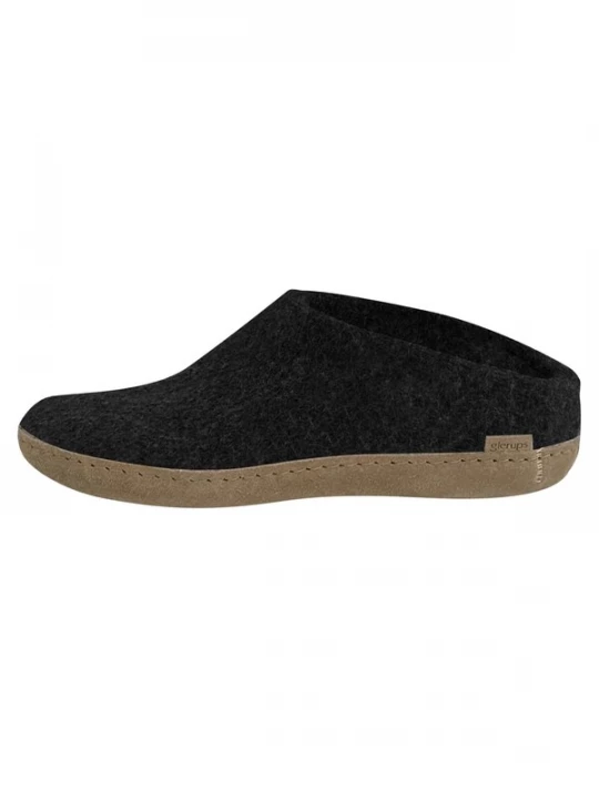Foto van product Glerups Huisschoenen 'Ledersohle' donkergrijs