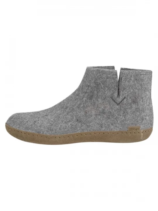 Foto van product Glerups Huisschoenen 'Ledersohle' grijs