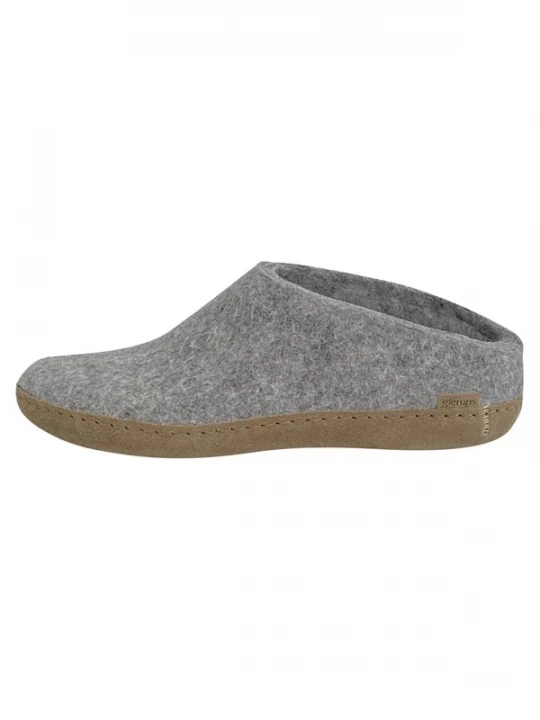 Foto van product Glerups Huisschoenen 'Ledersohle' grijs