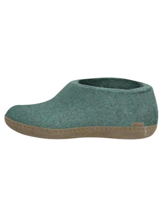 Foto van product Glerups Huisschoenen 'Ledersohle' groen