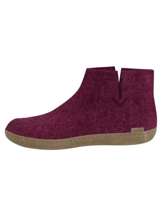 Foto van product Glerups Huisschoenen 'Ledersohle' lila