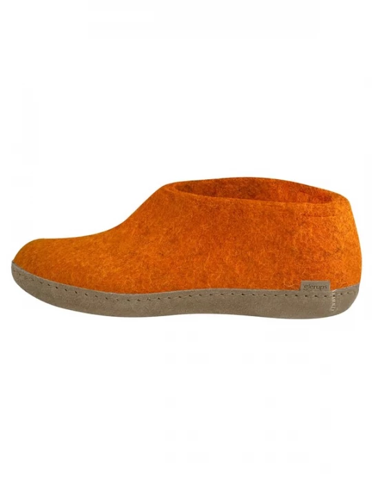 Foto van product Glerups Huisschoenen 'Ledersohle' oranje