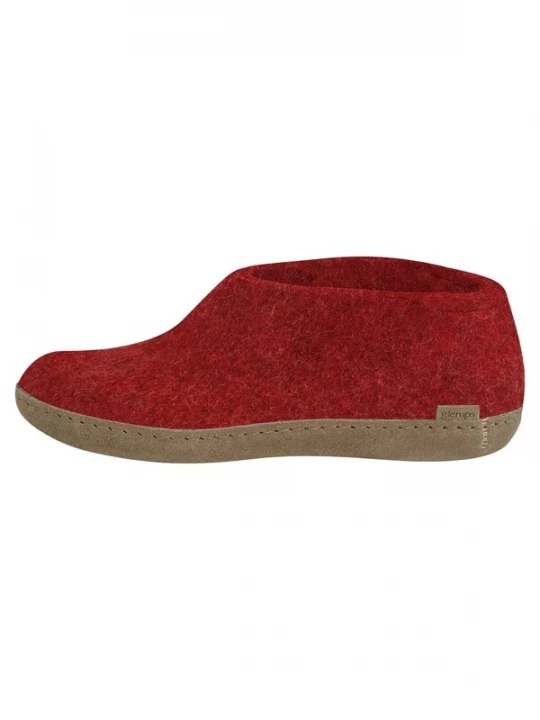 Foto van product Glerups Huisschoenen 'Ledersohle' rood