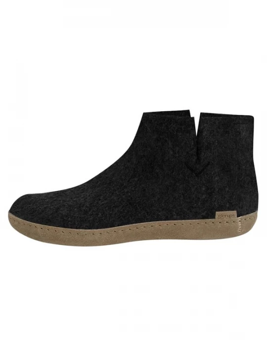Foto van product Glerups Huisschoenen 'Ledersohle' zwart