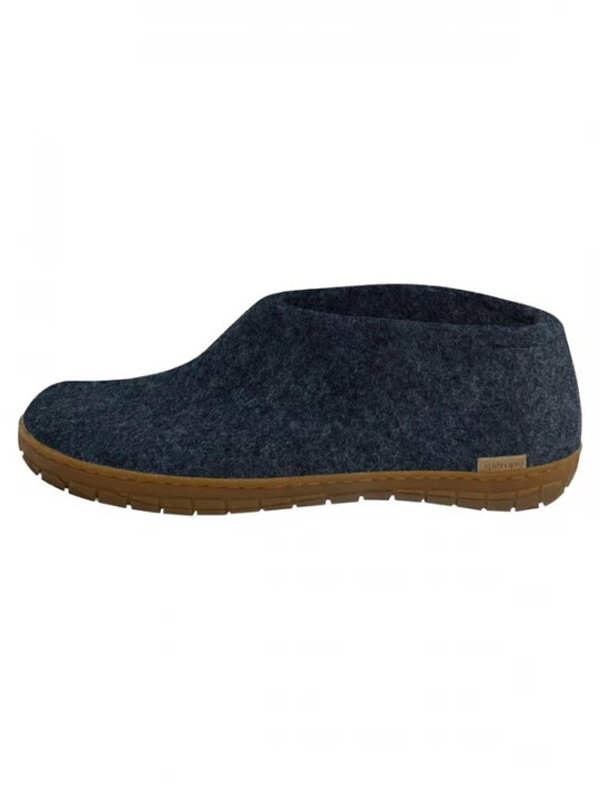 Foto van product Glerups Huisschoenen 'Naturkautschuksohle' blauw