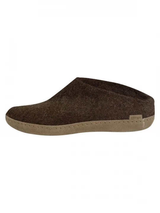 Foto van product Glerups Huisschoenen 'Naturkautschuksohle' bruin