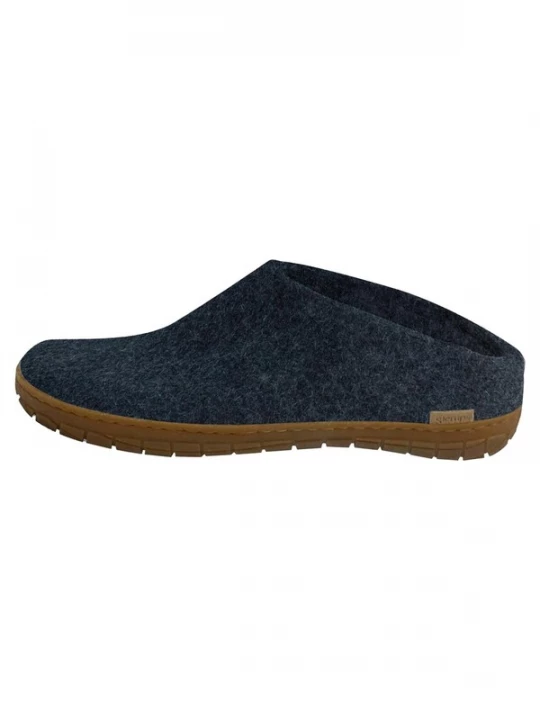 Foto van product Glerups Huisschoenen 'Naturkautschuksohle' donkerblauw
