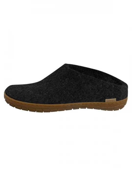 Foto van product Glerups Huisschoenen 'Naturkautschuksohle' donkergrijs