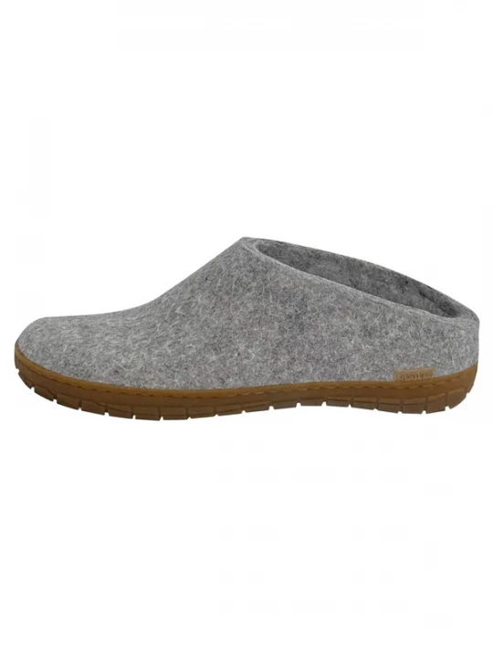 Foto van product Glerups Huisschoenen 'Naturkautschuksohle' grijs