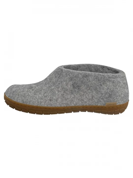 Foto van product Glerups Huisschoenen 'Naturkautschuksohle' grijs