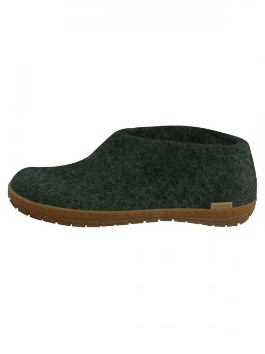 Foto van product Glerups Huisschoenen 'Naturkautschuksohle' groen