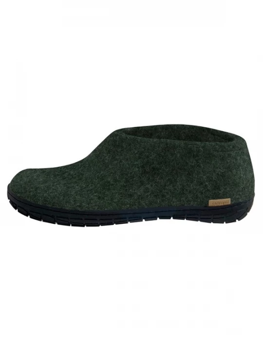 Foto van product Glerups Huisschoenen 'Naturkautschuksohle Schwarz' groen