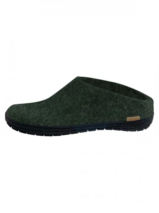 Foto van product Glerups Huisschoenen 'Naturkautschuksohle Schwarz' groen