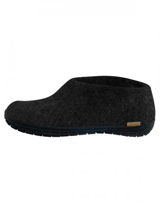Foto van product Glerups Huisschoenen 'Naturkautschuksohle Schwarz' zwart