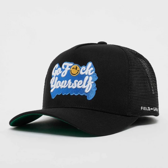 Foto van product Go F Yourself Twill Mesh Trucker Field Grade zwart