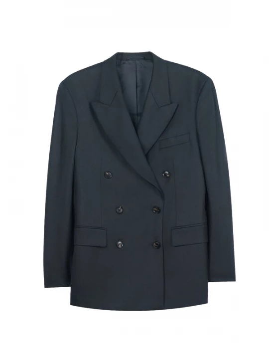 Foto van product GOBI Cashmere Blazers 'Double-Breasted Cashmere Suit Blazer' zwart