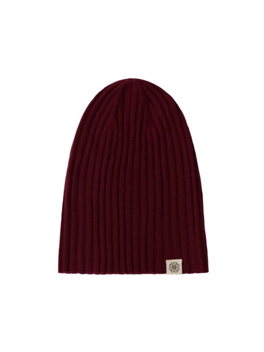 Foto van product GOBI Cashmere Muts 'Unisex Cashmere Rib Knit Hat' bordeaux