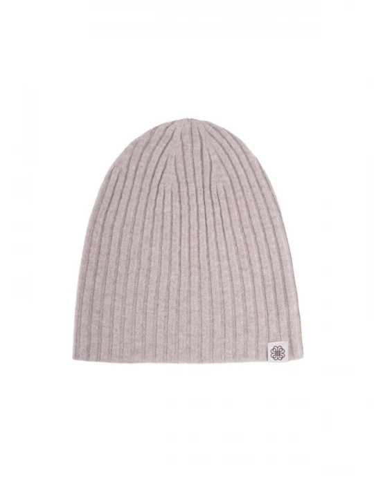 Foto van product GOBI Cashmere Muts 'Unisex Cashmere Rib Knit Hat' wit gemêleerd