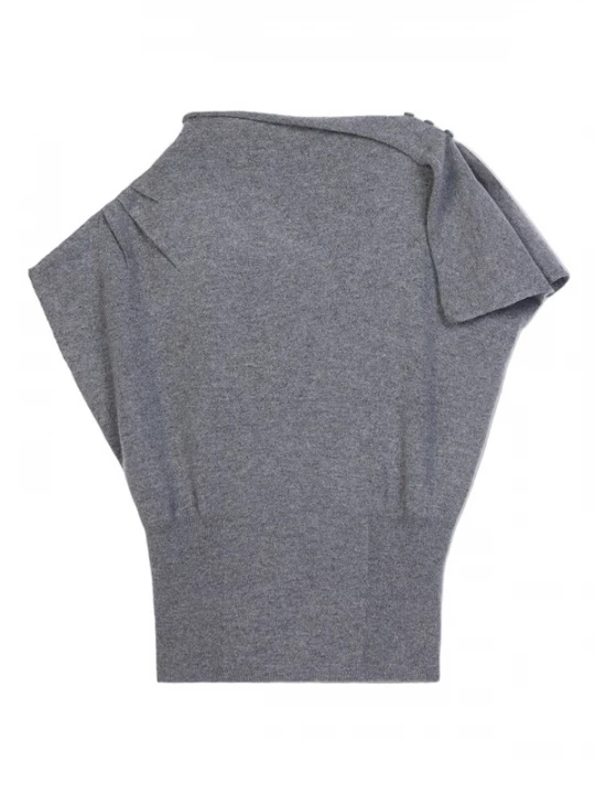 Foto van product GOBI Cashmere Top grijs gemêleerd
