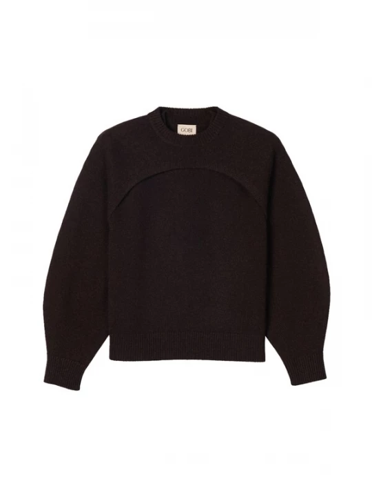 Foto van product GOBI Cashmere Trui 'Cashmere Crewneck Twin Set' kastanjebruin