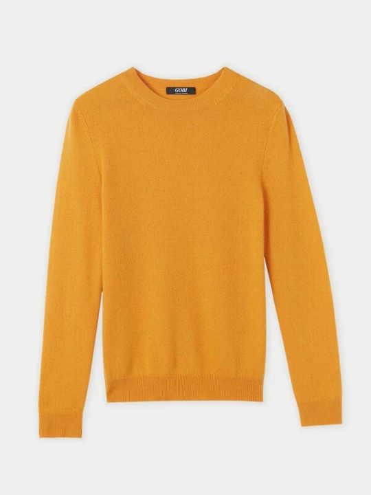 Foto van product GOBI Cashmere Trui 'Cashmere Hat & Sweater Set' donkeroranje