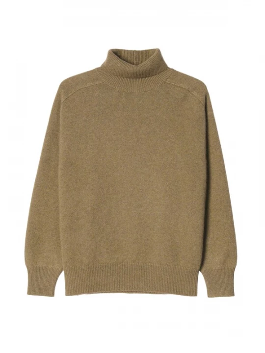 Foto van product GOBI Cashmere Trui 'Unisex High-Neck Cashmere Sweater' olijfgroen