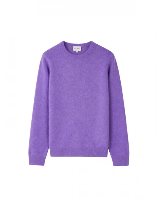 Foto van product GOBI Cashmere Trui 'Women' Essential Cashmere Crewneck Sweater' neonlila