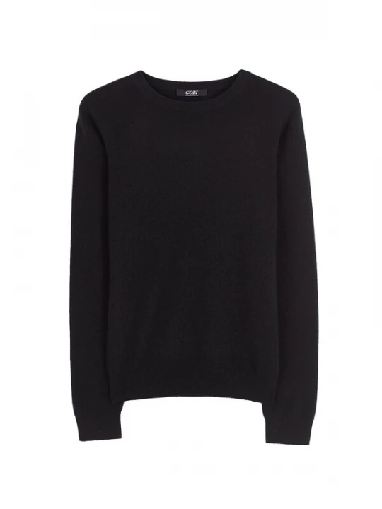 Foto van product GOBI Cashmere Trui 'Women' Essential Cashmere Crewneck Sweater' zwart