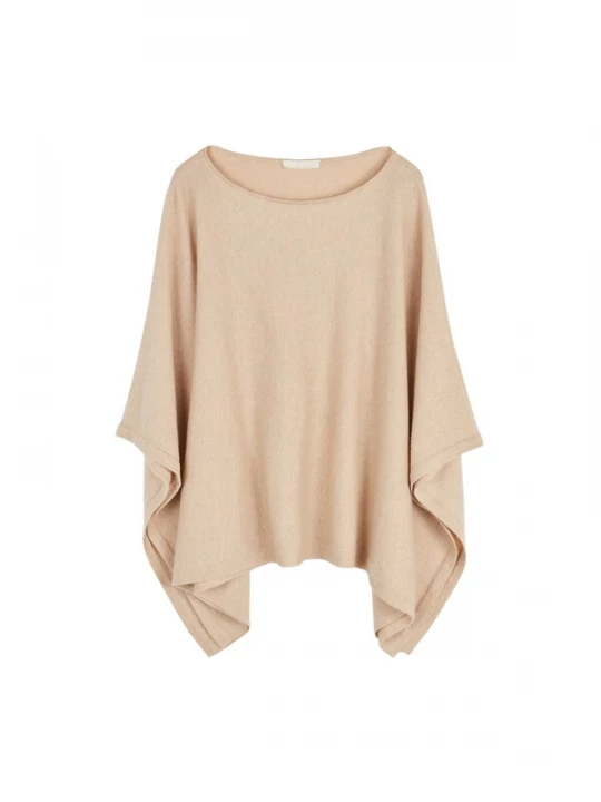 Foto van product GOBI Cashmere Trui 'Women's Boat-Neck Cashmere Poncho' beige