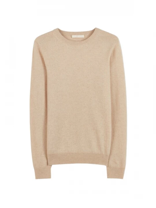 Foto van product GOBI Cashmere Trui 'Women's Essential Cashmere Crewneck Sweater' lichtbeige