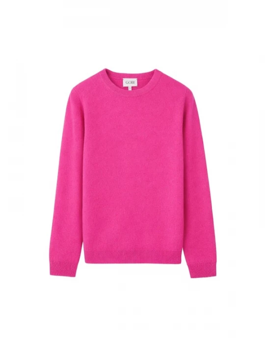 Foto van product GOBI Cashmere Trui 'Women's Essential Cashmere Crewneck Sweater' magenta