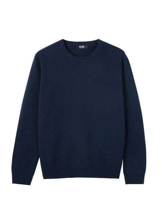 Foto van product GOBI Cashmere Trui 'Women's Essential Cashmere Crewneck Sweater' navy