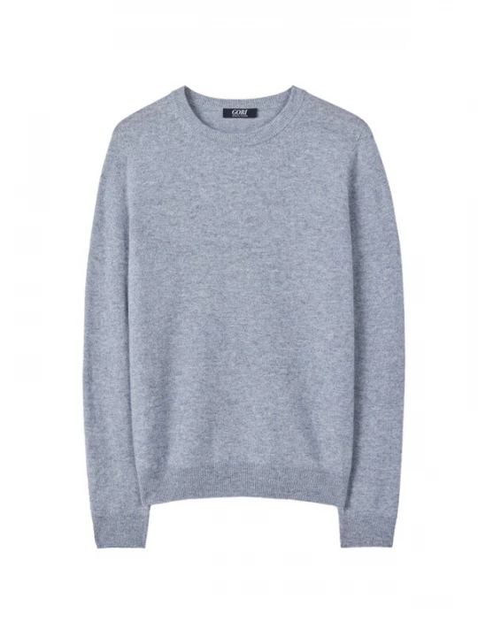 Foto van product GOBI Cashmere Trui 'Women's Essential Cashmere Crewneck Sweater' rookgrijs