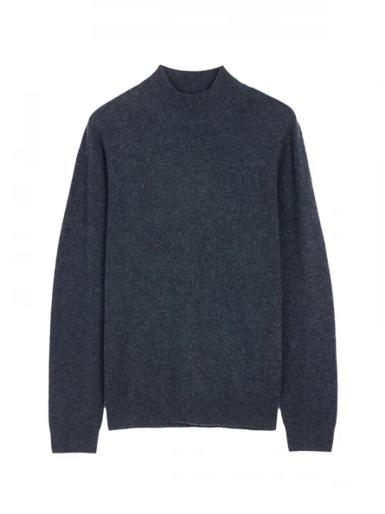Foto van product GOBI Cashmere Trui 'Women's Essential Cashmere Mock Neck Sweater' antraciet