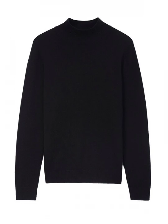 Foto van product GOBI Cashmere Trui 'Women's Essential Cashmere Mock Neck Sweater' black denim