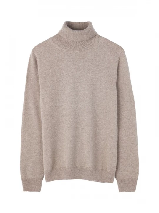 Foto van product GOBI Cashmere Trui 'Women's Essential Cashmere Turtleneck Sweater' taupe