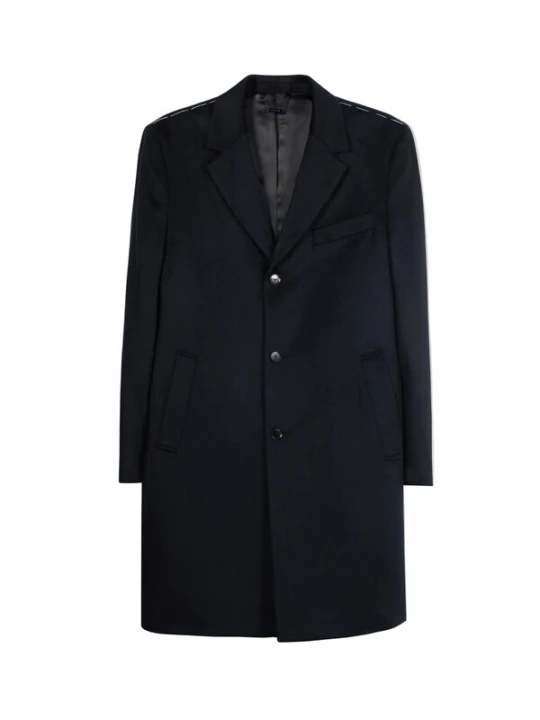 Foto van product GOBI Cashmere Tussenjas 'Men’s Cashmere Coat with Notched Lapels' zwart